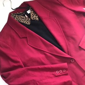Vintage Pendleton Cherry Red Wool Blazer